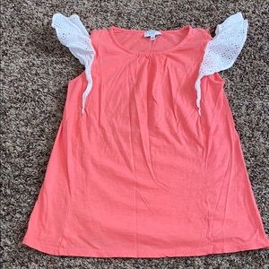 Crown & Ivy Lace Sleeve Tank Top